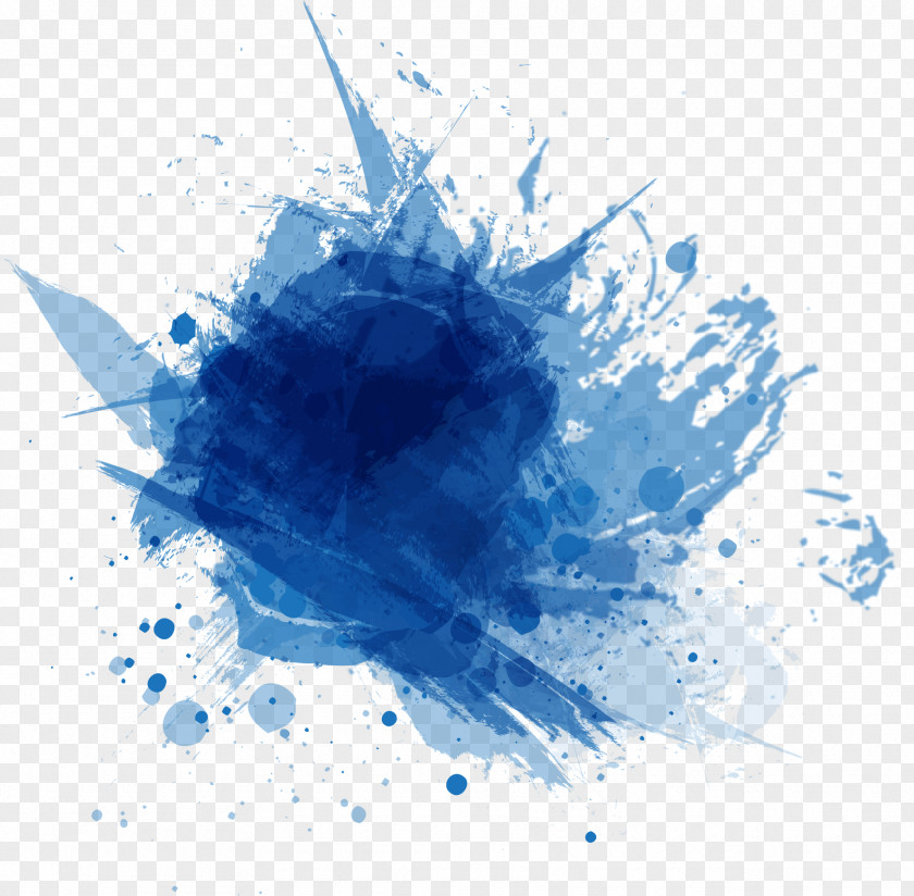 Blue Ink Graffiti PNG