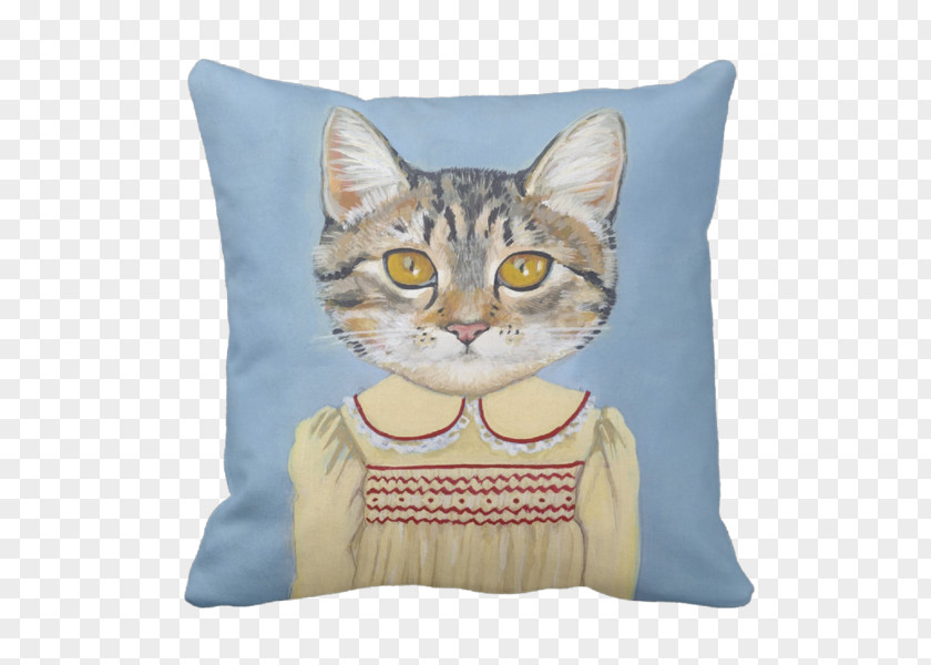 Cat Kitten Cushion Clothing Throw Pillows PNG