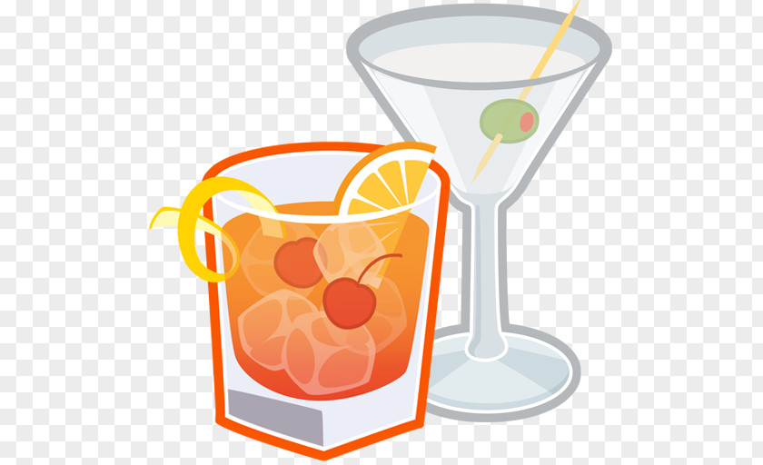 Cocktail Orange Drink Garnish Flip PNG