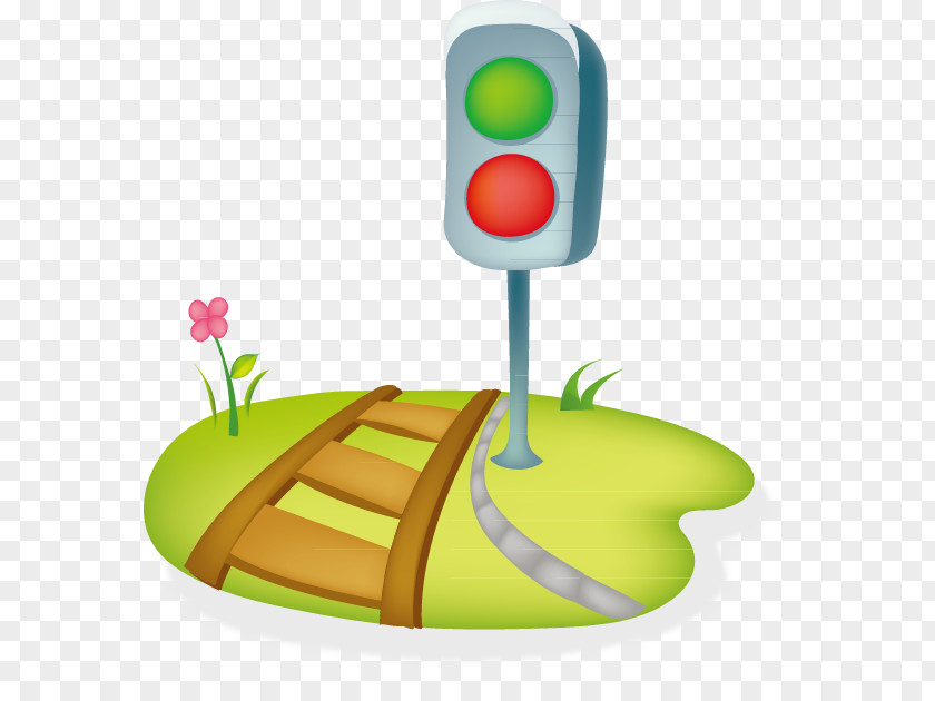 Creative Traffic Lights Light Code Road Icon PNG