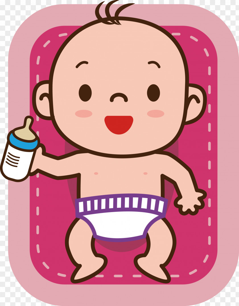 Cute Baby Milk Vector Material Euclidean Icon PNG