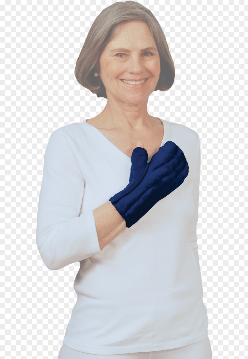 Medium Cobalt Blue ElbowSterile Thumb Sleeve Solaris Caresia Lymphedema Bandaging Liner Glove PNG