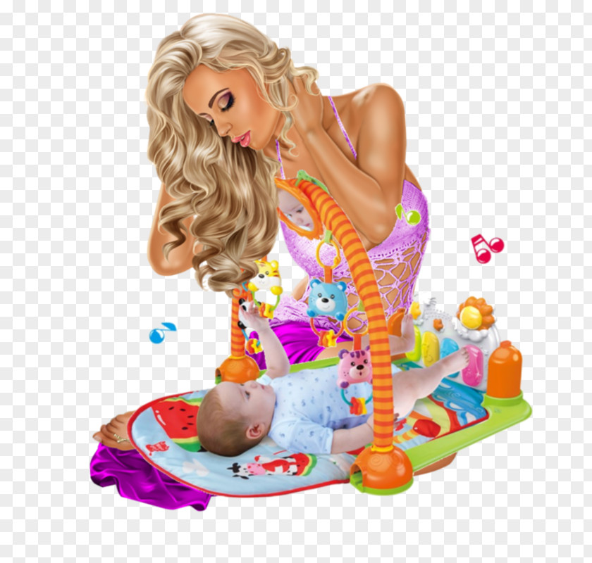 Woman Drawing Mother PNG
