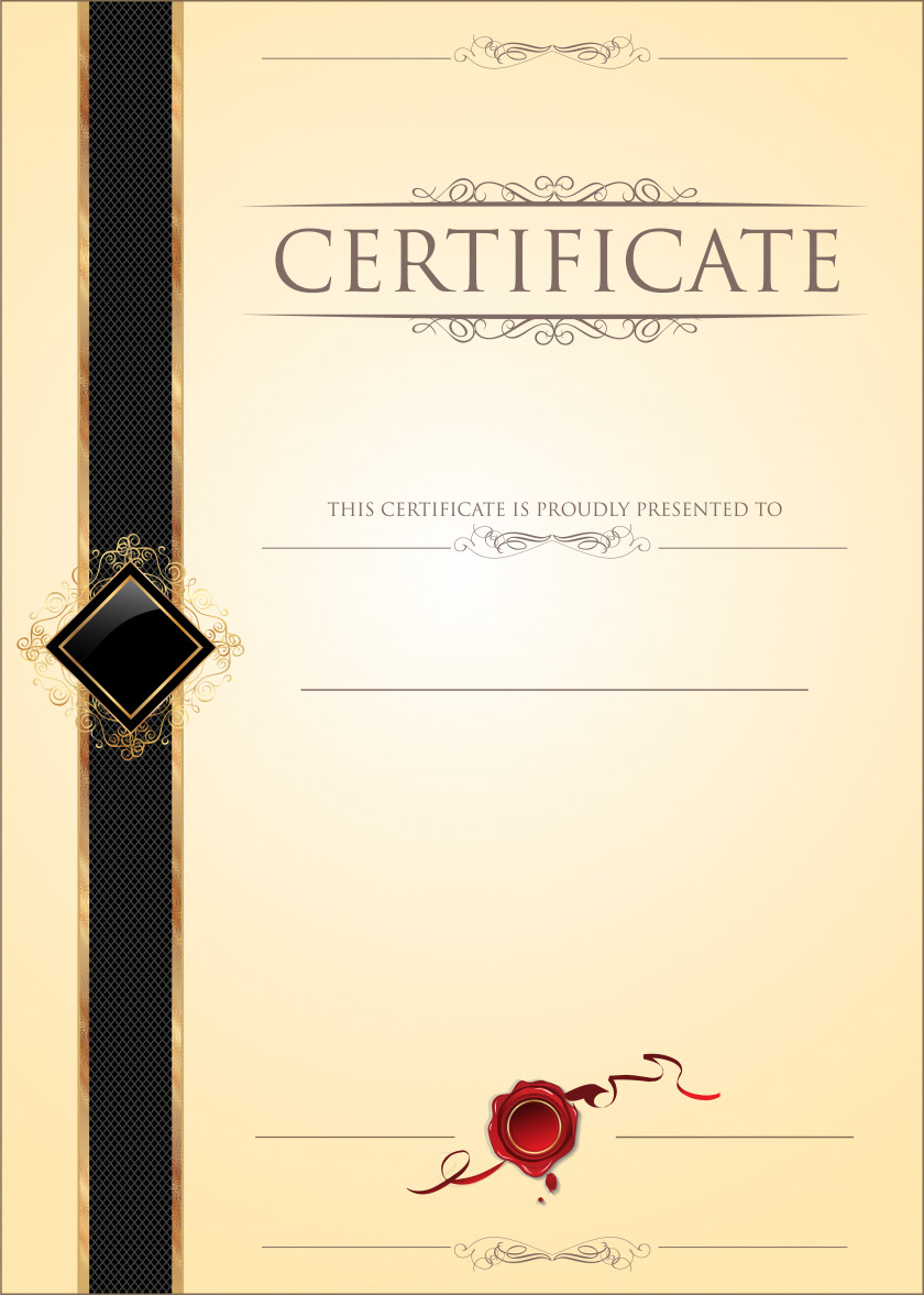 Empty Certificate Blank Image Academic Template Diploma PNG