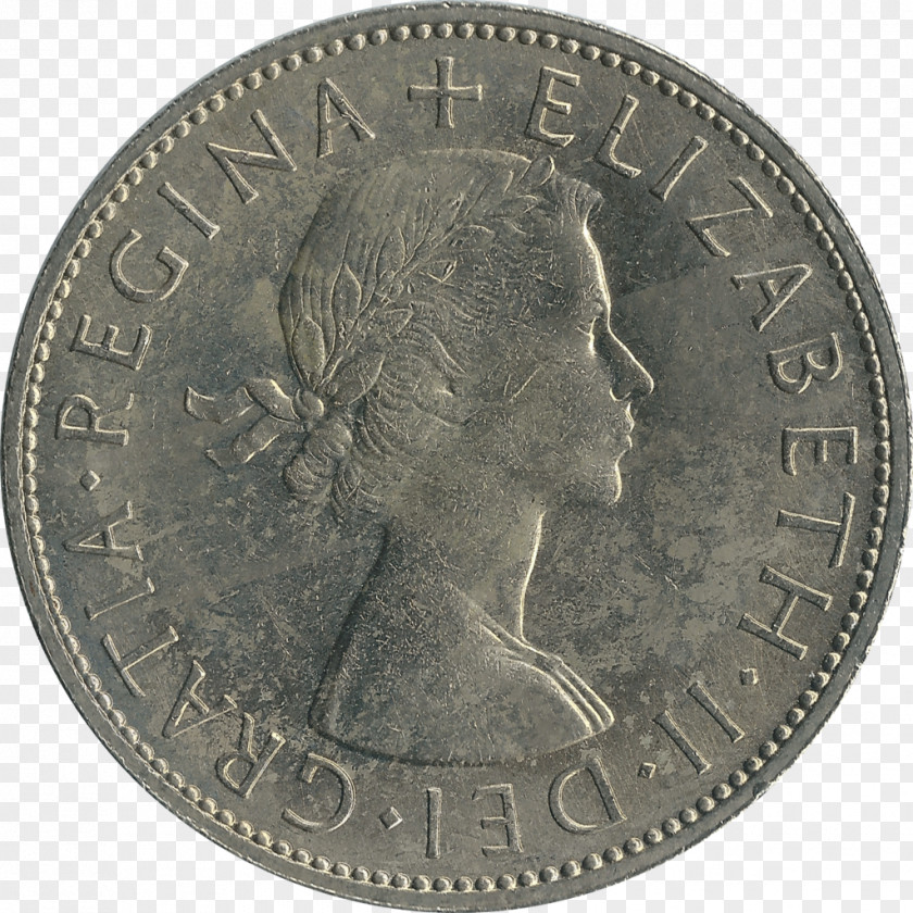 Half Coin Money Crown Pound Sterling PNG