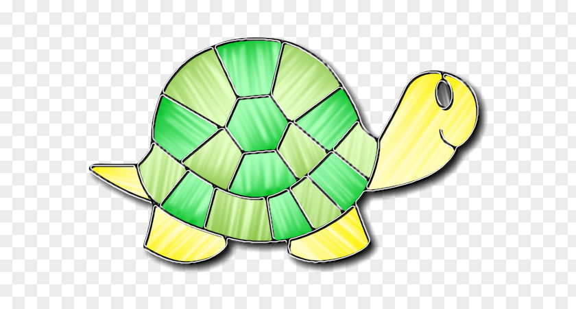 Pond Turtle Stained Glass Sea Background PNG