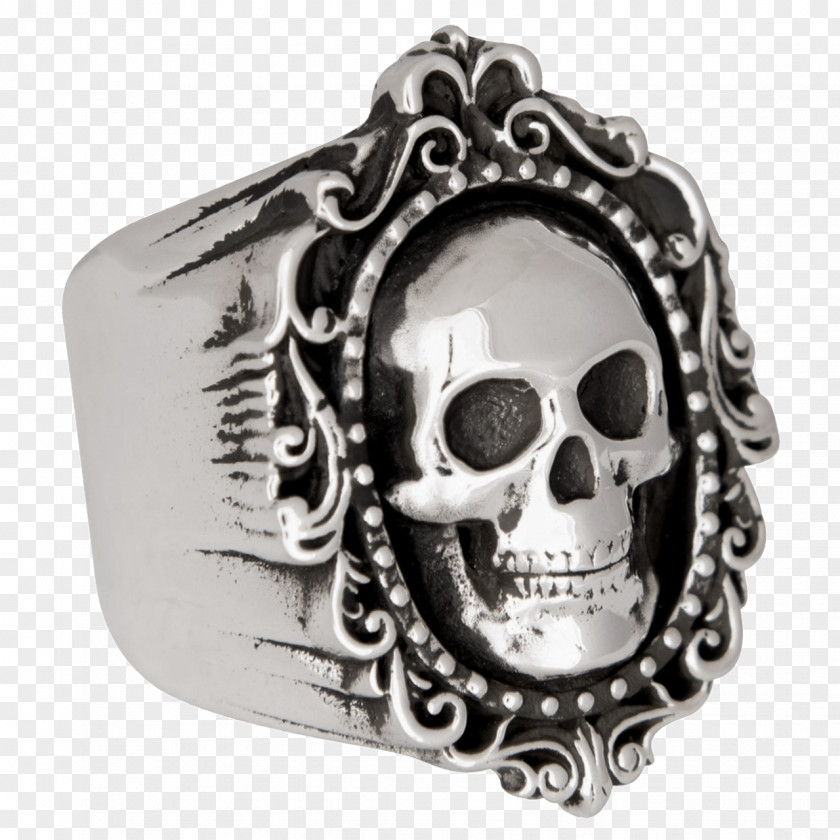 Skull Body Jewellery Silver PNG
