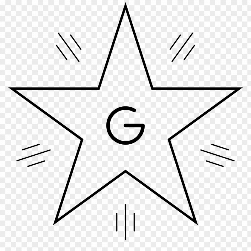 Star Coloring Book Hollywood Walk Of Fame Light PNG