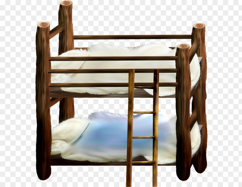 Cartoon Double Wooden Bed Frame Table Wood PNG
