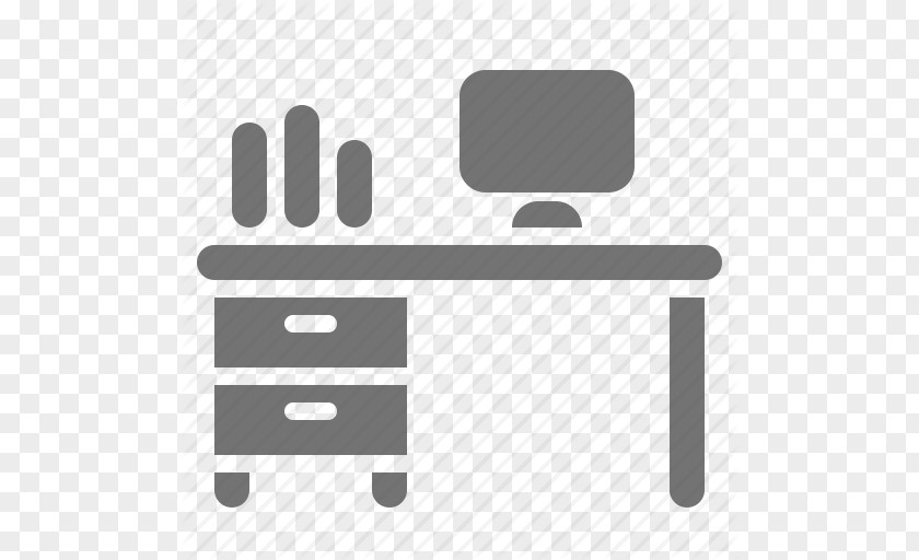 Drawing Vector Desk Table Computer Office PNG