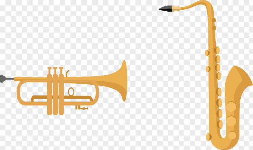 Vector Trumpet Saxophone PNG
