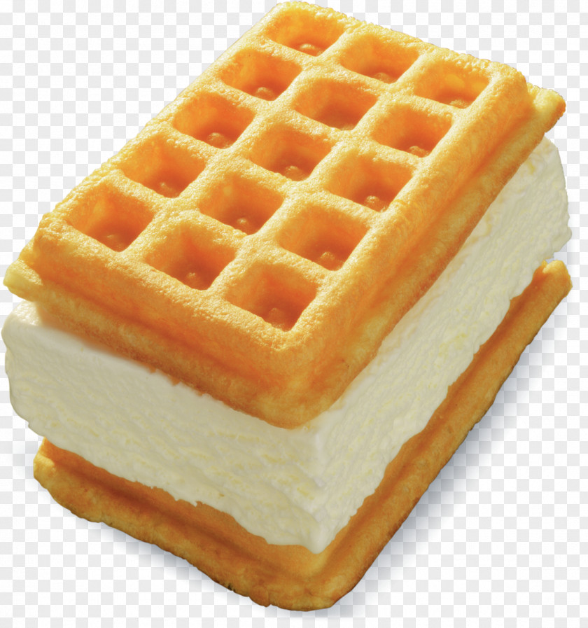 Waffle Ice Cream Belgian Milkshake Breakfast PNG