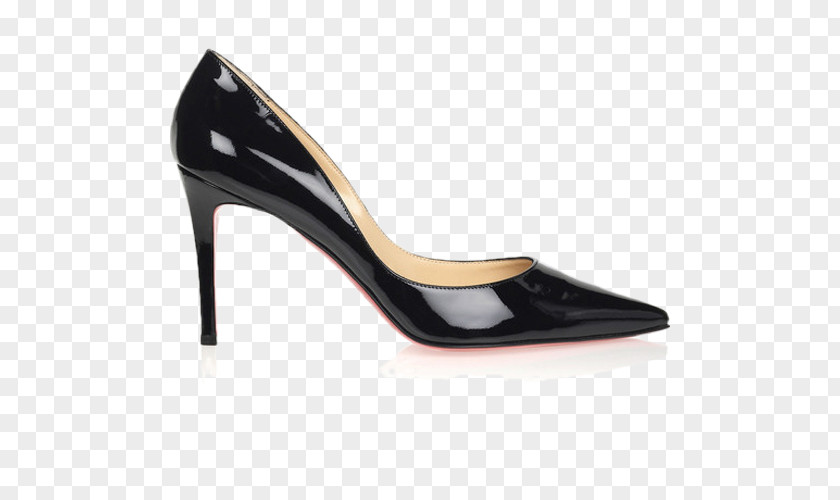 Buty Court Shoe High-heeled Patent Leather PNG