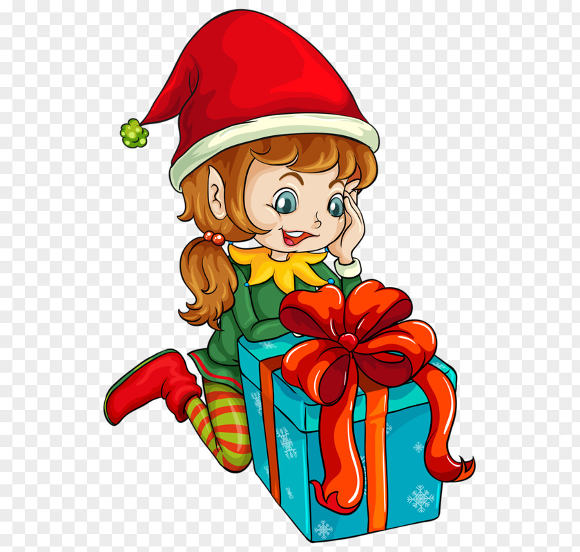 Gift Children Elf Clip Art PNG