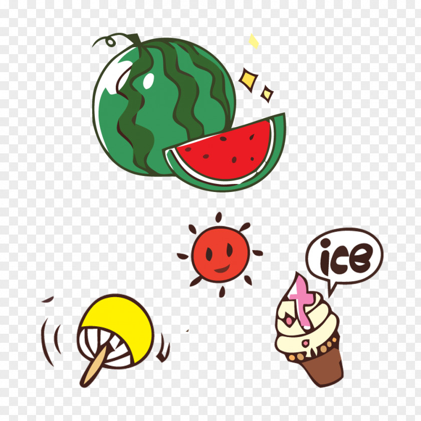 Watermelon Image Vector Graphics Illustration PNG