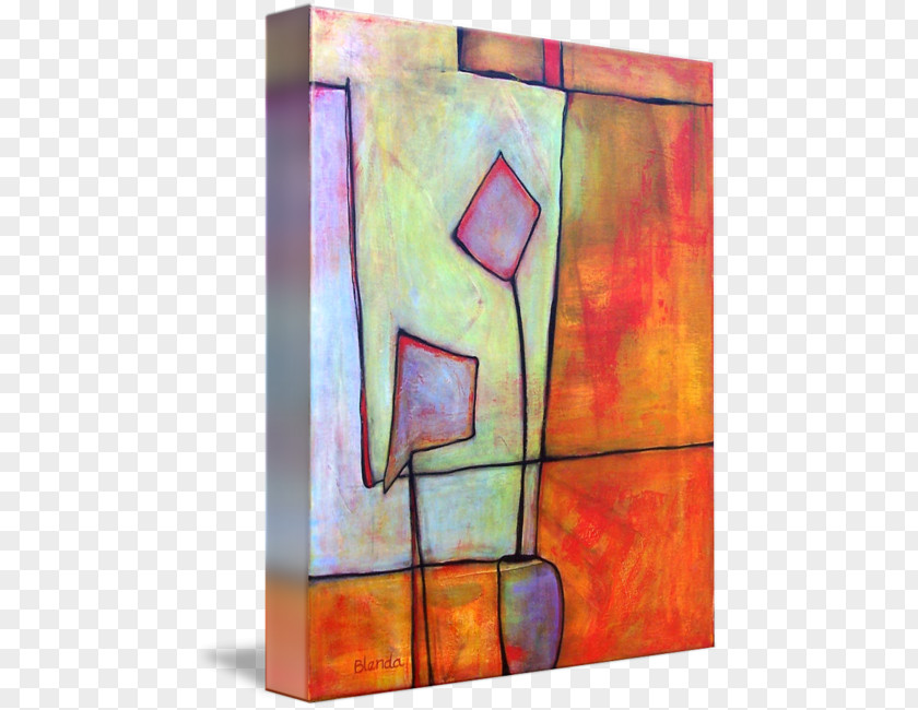 Abstract Shape Art Modern Painting PNG