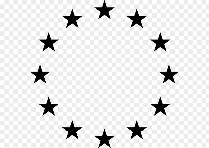 Black Star Circle Clip Art PNG