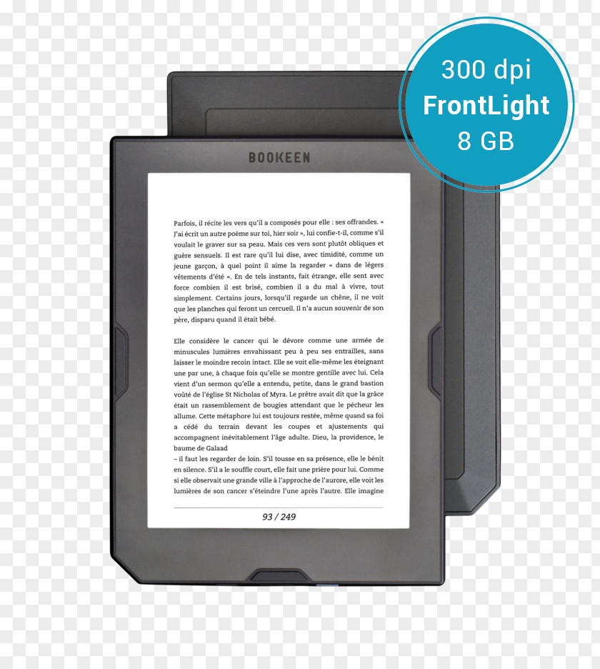 Book Boox Bookeen E-Readers Cybook Orizon E-book PNG