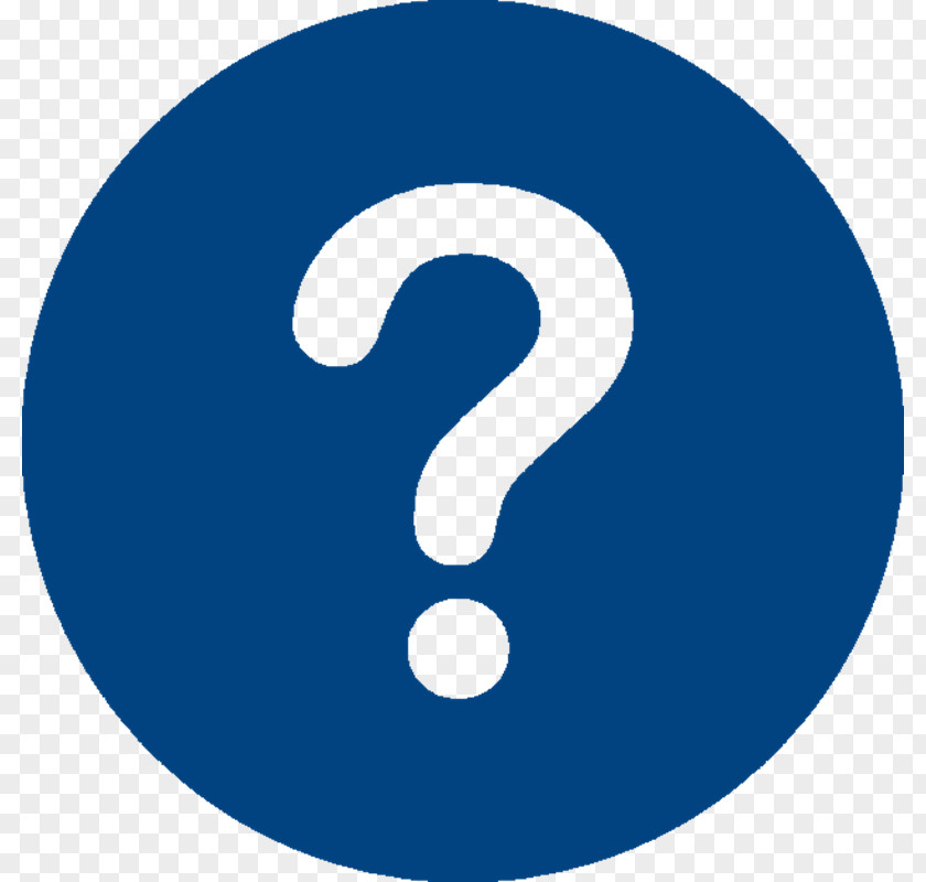 Logo Electric Blue Question Icon PNG