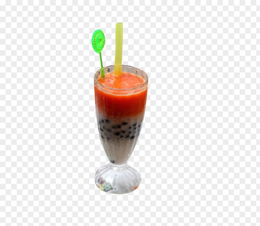 Papaya Sago Black Pearl Milkshake Smoothie Juice Bubble Tea Health Shake PNG