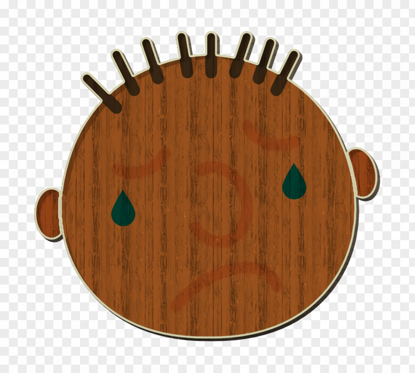 Sad Icon Crying Emoticon Set PNG