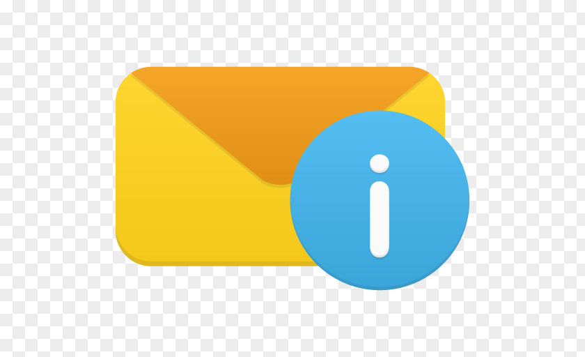 Email Info Blue Angle Symbol Material PNG