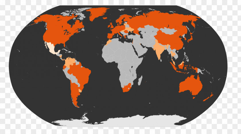 Globe World Map Physische Karte PNG