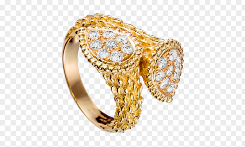 Jewellery Boucheron Ring Diamond Colored Gold PNG