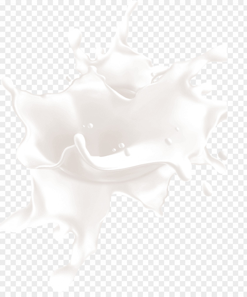 Milk Splash Overflows Black And White Neck Pattern PNG