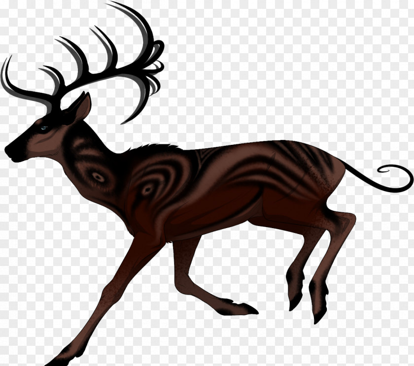 Reindeer Elk Antelope Character Clip Art PNG