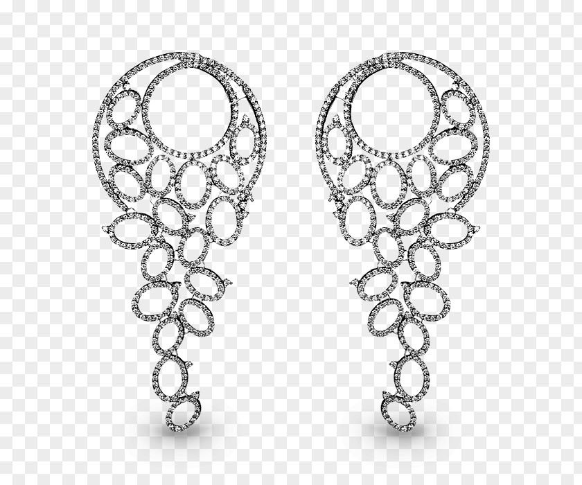 Silver Earring Jacob & Co Body Jewellery PNG