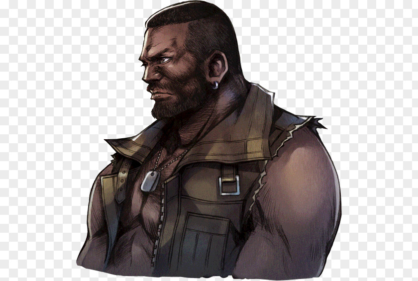 Yoshitaka Amano Final Fantasy VII Remake Barret Wallace Aerith Gainsborough PNG