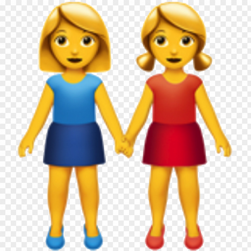 Friends Emojipedia Holding Hands Woman PNG