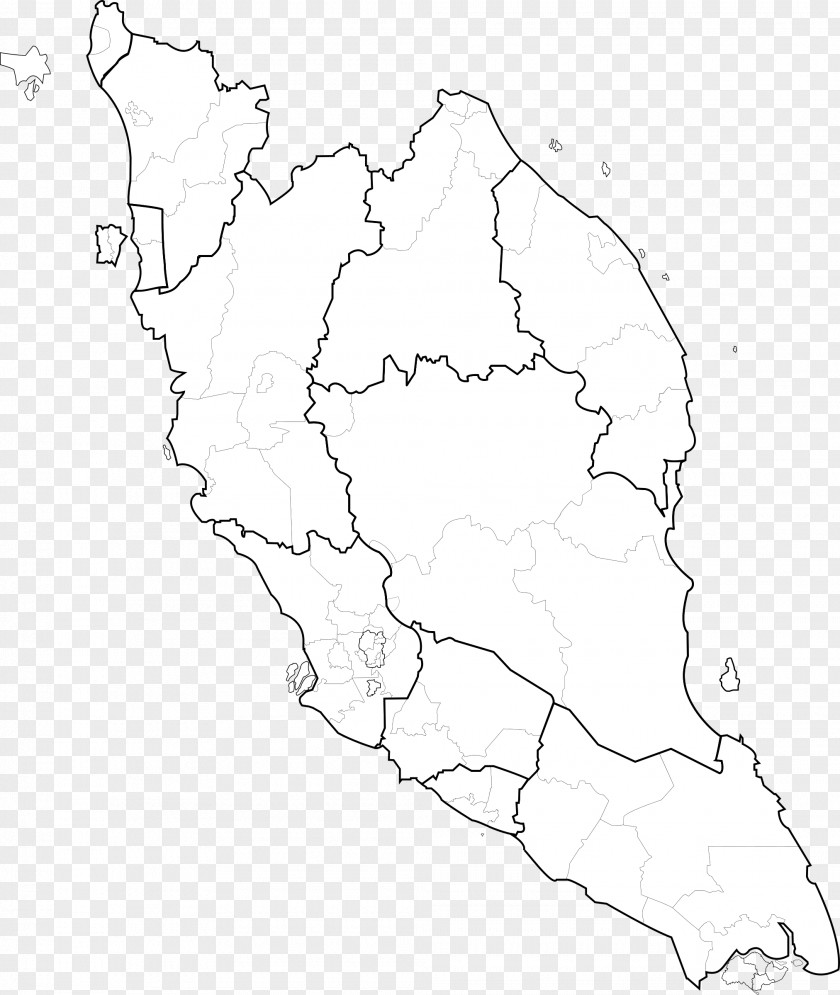 Indonesia Map Peninsular Malaysia Federal Territories Blank Vector PNG