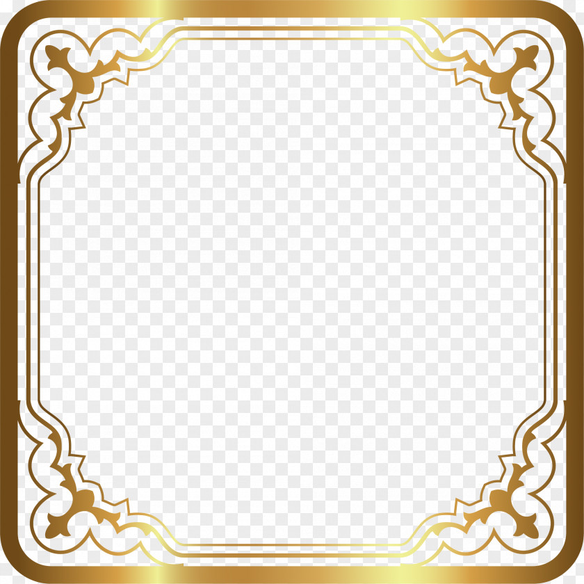 Luxury Gold Border PNG
