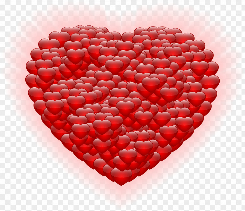 Shining Heart Love Clip Art PNG