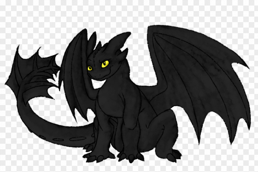 Toothless Dragon Legendary Creature Mammal Cartoon PNG