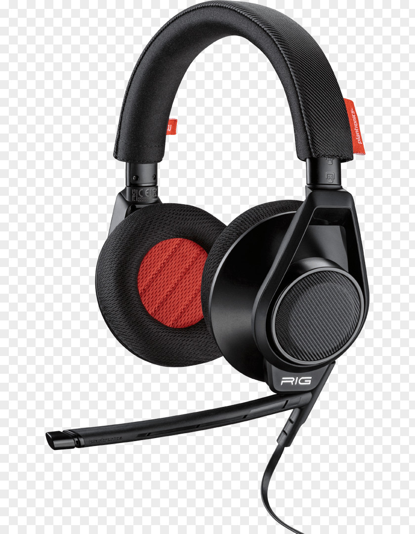 Black Headphones Headset Microphone Plantronics RIG Flex LX 500 PNG