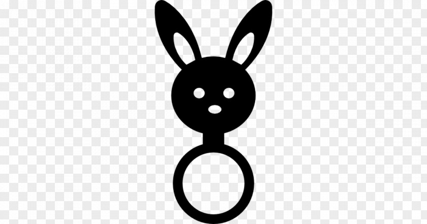 Bunny Head Silhouette Cute Clip Art Logo Hare PNG