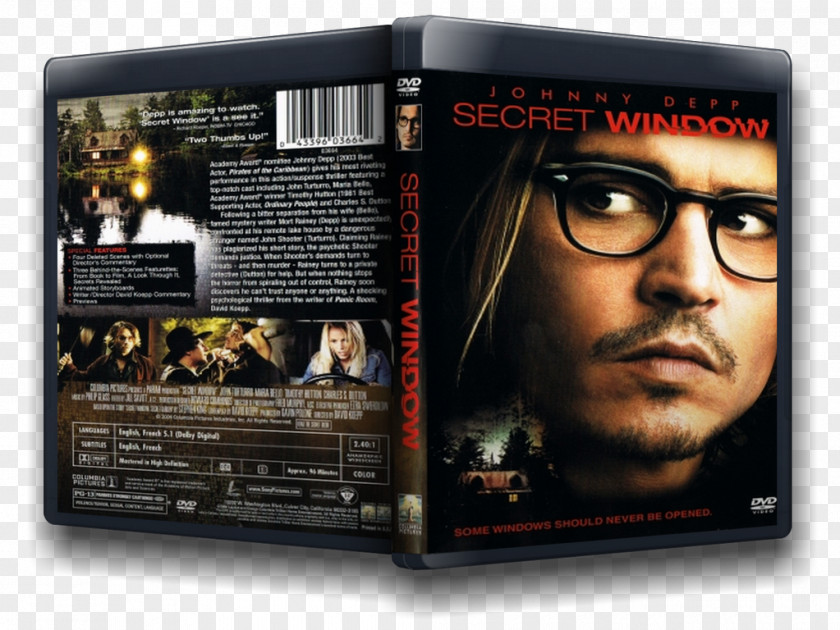 Johnny Depp Secret Window Mort Rainey Film United States PNG
