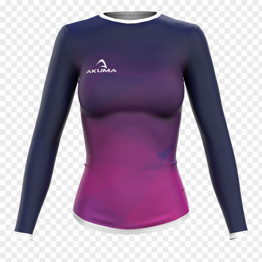 Netball Court Long-sleeved T-shirt Shoulder PNG