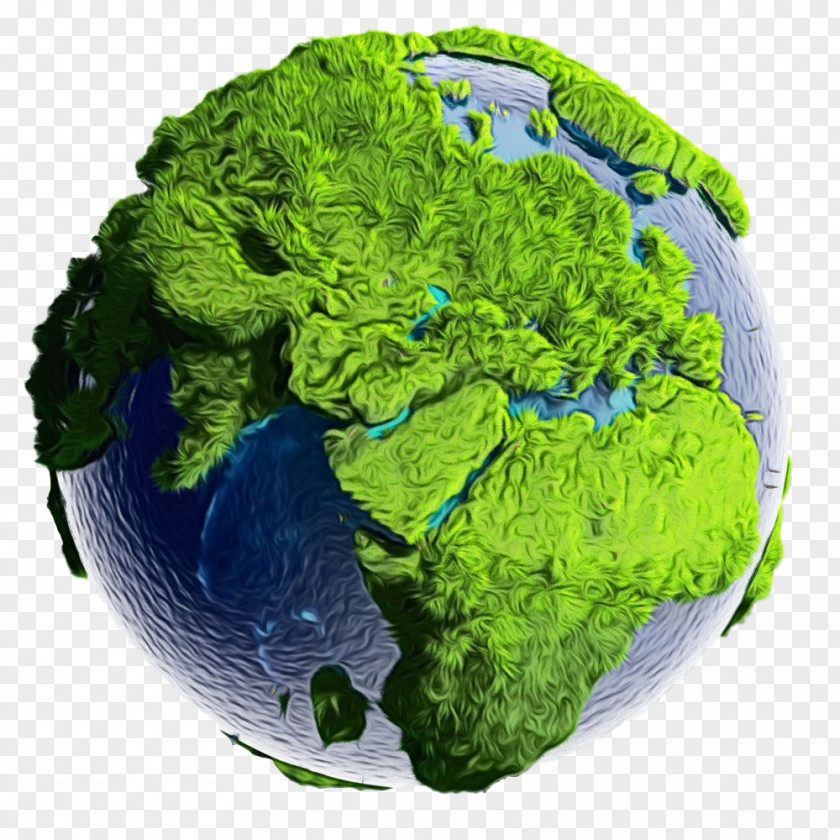 Planet Plant Earth World Leaf Vegetable Broccoli Grass PNG