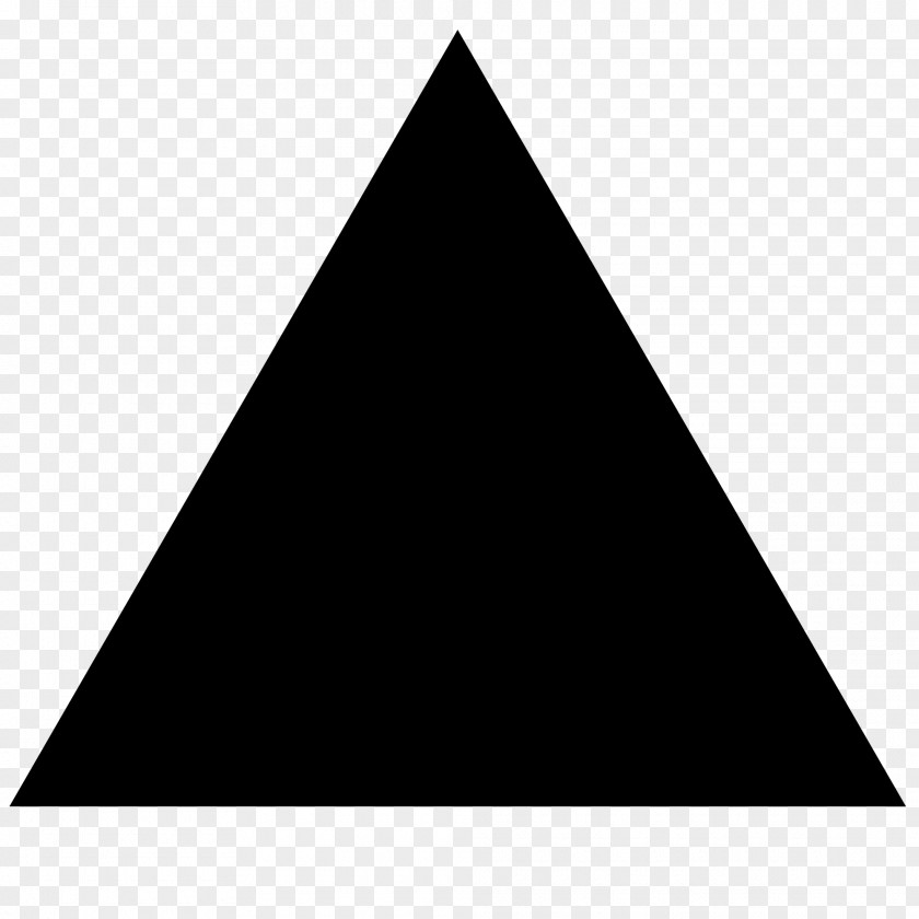Triangle Black Pyramid Shape Clip Art PNG