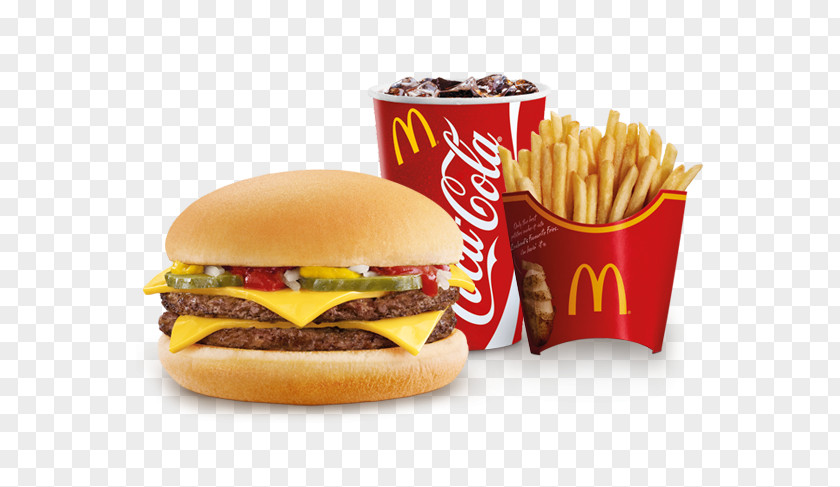 Double Burger McDonald's Cheeseburger Hamburger Fast Food Big Mac PNG