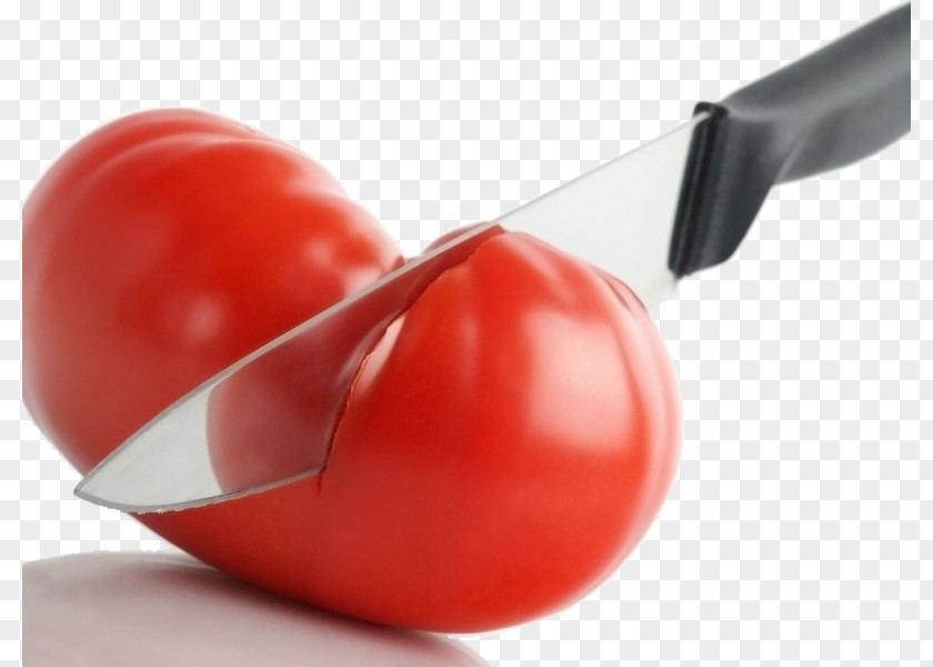 Knife And Tomato Cherry Vegetable Fruit Food PNG