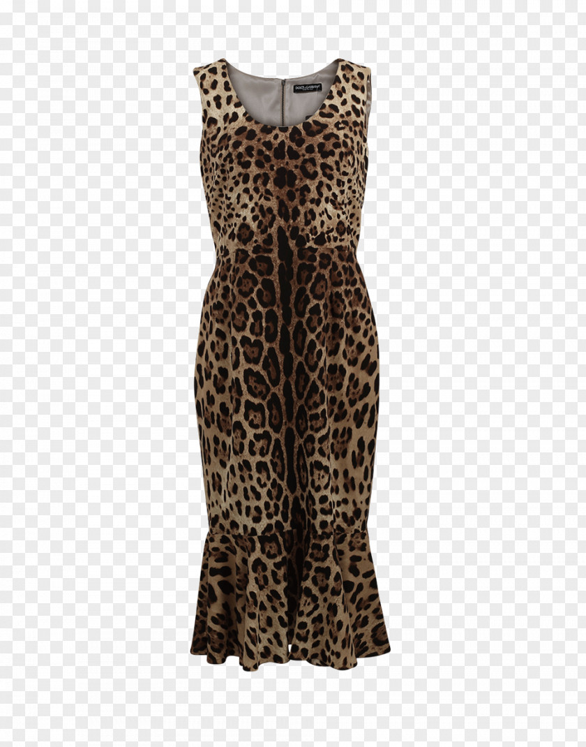 Leopard Animal Print Dress Sleeve Shoulder Strap PNG