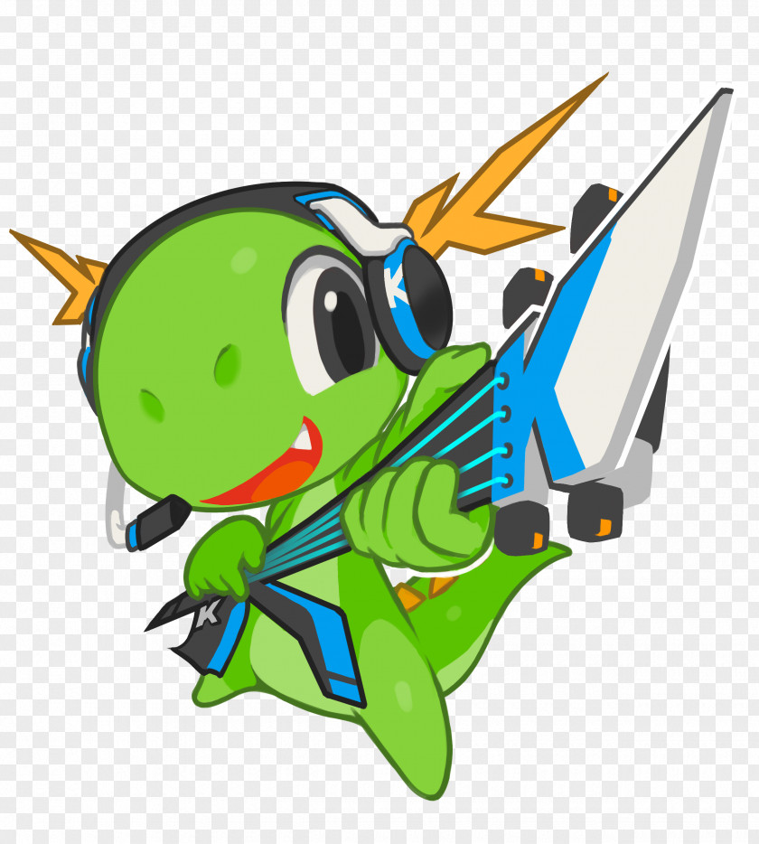 Mascot Cartoon Akademy Konqi KDE Plasma 4 Krita PNG