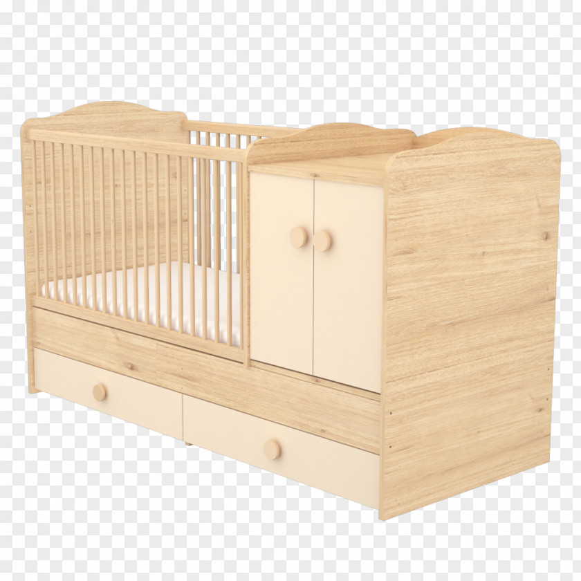 Wood Bed Frame Changing Tables Drawer PNG