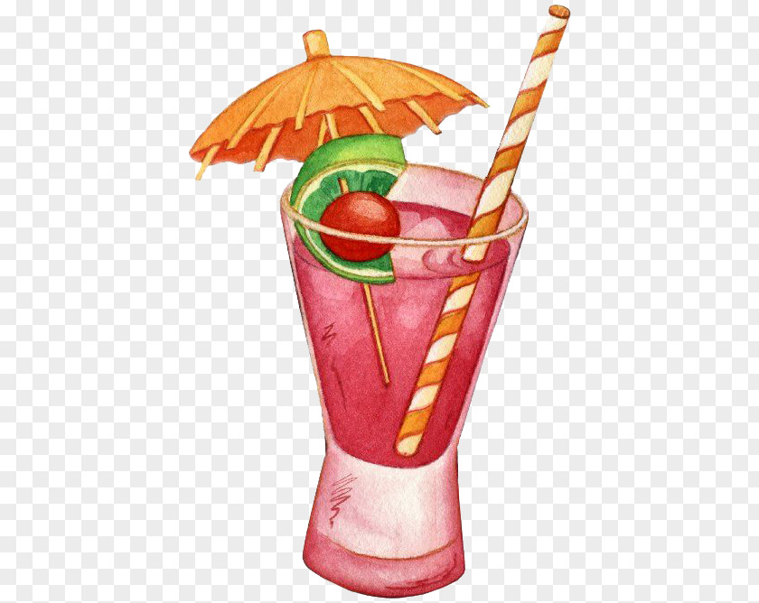 Hand-painted Juice Cocktail Orange Milkshake Soft Drink PNG