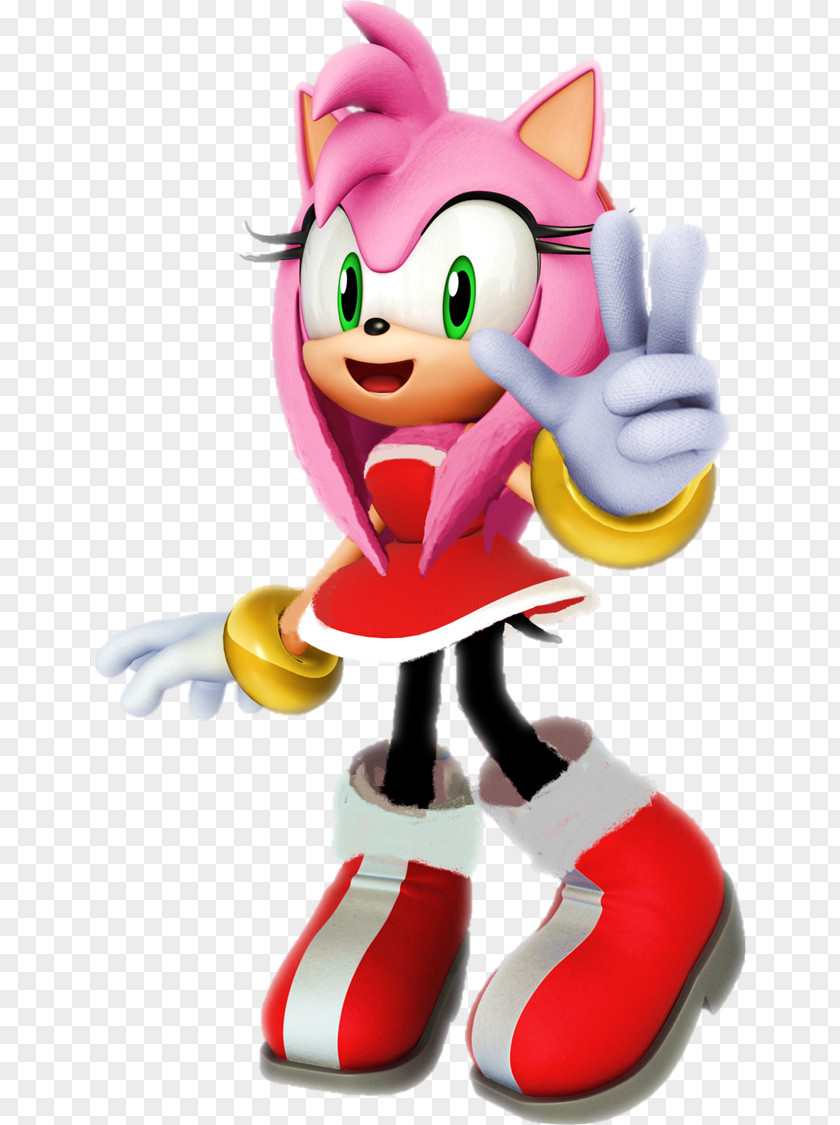 Long Hair Amy Rose Sonic The Hedgehog & All-Stars Racing Transformed Chaos Doctor Eggman PNG